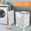 Plastic Rolling Laundry Basket with Handles