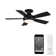 Odyssey 5- Blade Smart Flush Mount Ceiling Fan with Remote Control and LED Light Kit Included