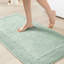 Tapis pour salle de bain réversible 100% coton 3000 g / m² 24 po x 36 po, épaisseur moyenne 0,5 po, lavable à la machine, tapis suggéré antidérapant 24 po x 36 po, nécessaire-2045113307
