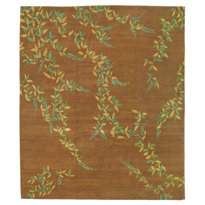 Floral Area Rug in Blue/Brown
