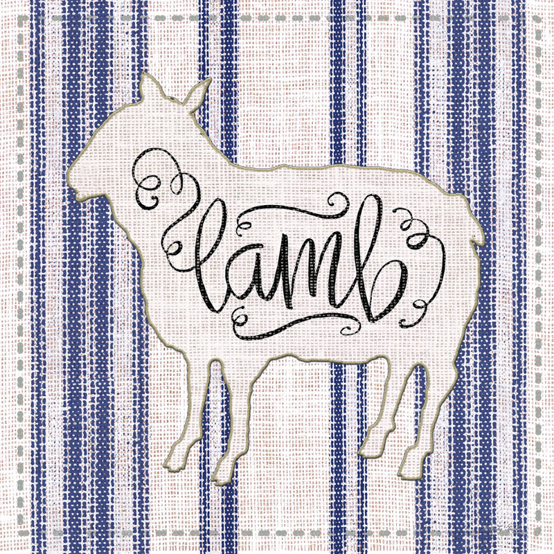 «Lamb» par Cindy Jacobs - impression, H 20 po x l 20 po, Toile tendue