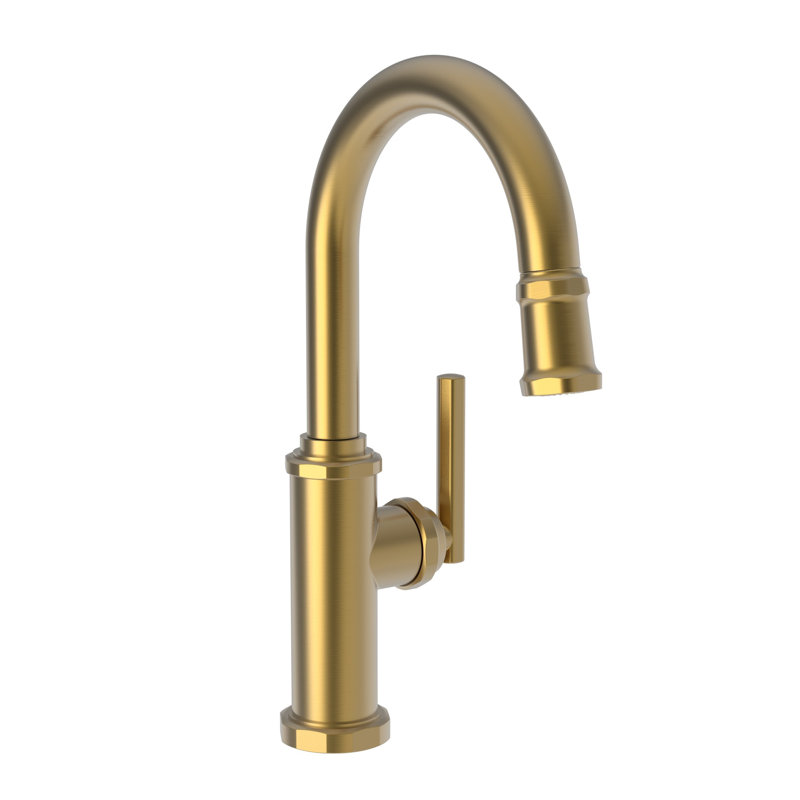 Heaney Single Handle Pull Down Bar Faucet, Satin Bronze (PVD)