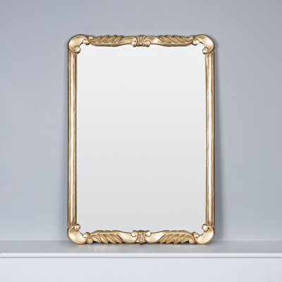 Yuriko Solid Wood Rectangle Wall Mirror