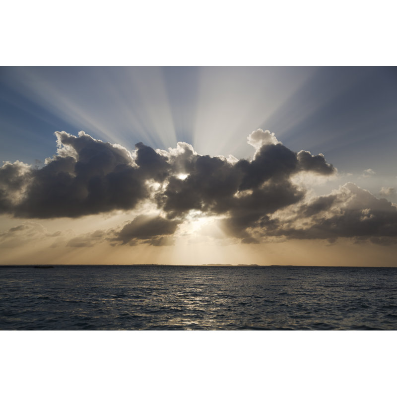 Caribbean Sunset - Wrapped Canvas Print, 51cm H x 76cm W x 3.8cm D