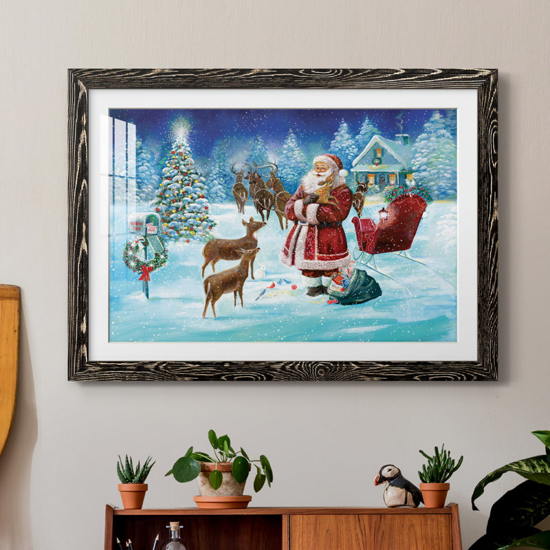 North Pole - Impression de cadre photo sur papier, Papier avec cadre noir, H 31,5 po x l 23,5 po x P 1,5 po