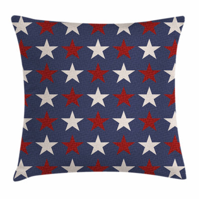 Primitive Country US Freedom Square Pillow Cover