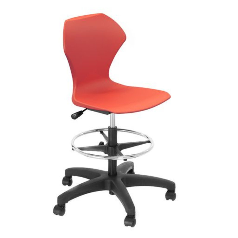 Apex Series Drafting Chair, Red