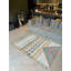 Barcelona Collection Multi-Coloured Vintage Geometric Motif Patterned Decorative Rug-370816106