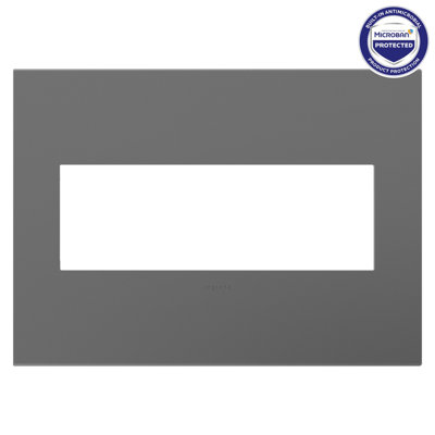 Legrand adorne 3-Gang Wall Plate Magnesium