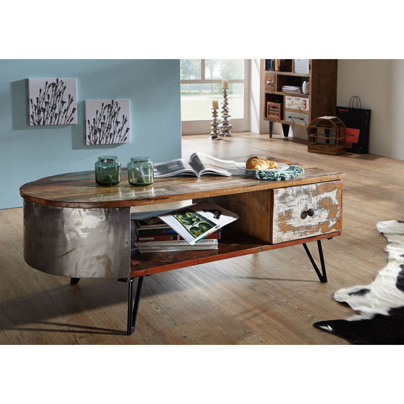 Liverpool Solid Wood Coffee Table with Storage