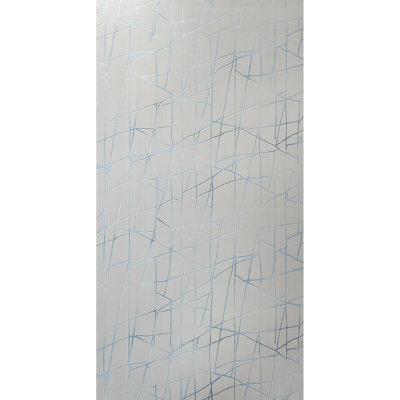 Papier peint contemporain avec lignes abstraites métalliques texturées 3D