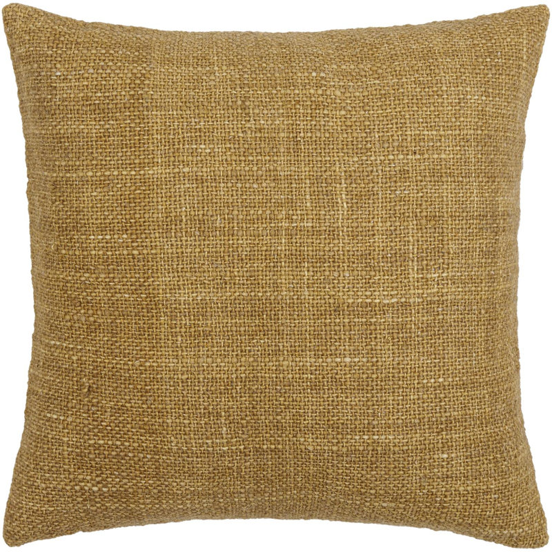 Coussin décoratif réversible Gammie, H 20 po x l 20 po, Duvet, Brun clair