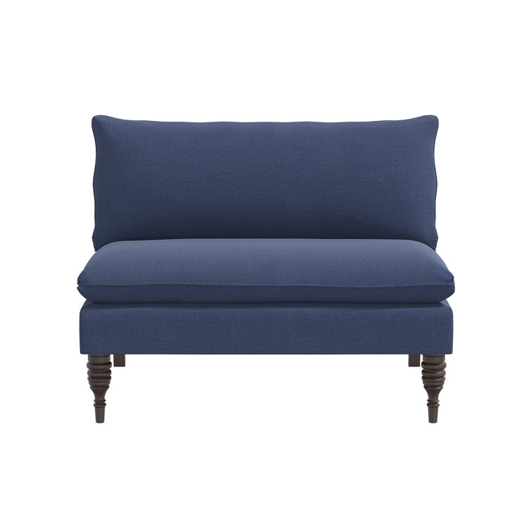 Red from Scalamandre Crafted by Cloth & Company Concord Settee in Solids