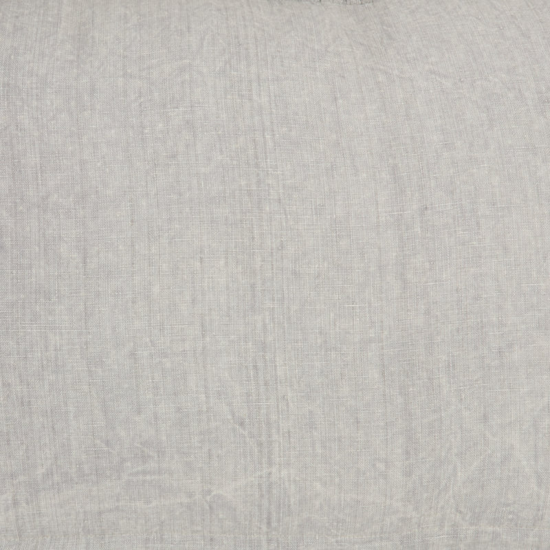 Ruffled Reversible Pillow Insert, 24" x 16", Gray, Rectangle