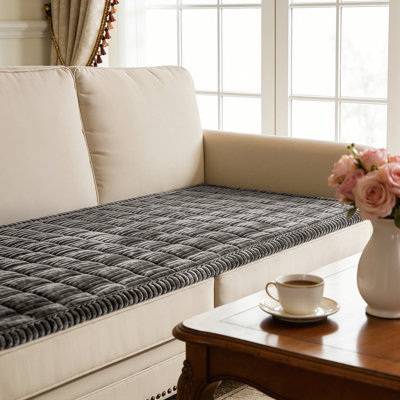 Soft Couch Cover For Dogs, Washable Pet Friendly Couch Covers, Non Slip And Thick Sofa Slipcover, Furniture Protector Mat For Pet(27.6"*59.1",Gray)