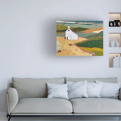Art mural sur toile tendue - art mural «Place of Peace» de Dianna Fritzler pour le salon, la chambre à coucher ou le bureau - 14 x 19