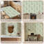 Papier peint adhésif pelez et collez céladon gris écume de mer verte couleur abstraite papier contact béton amovible auto-adhésif mural pour armoires de cuisine de chambre à coucher 24 po x 118 po-1643370930