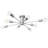 Dushka 8-Light 30.12'' Dimmable Sputnik Sphere  Modern Linear Chandelier Semi Flush Mount Ceiling Fixture-112036874