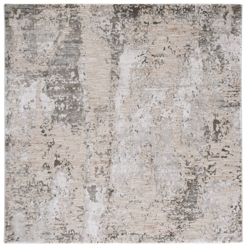 Valencia Performance Abstract Rug, Square 6'4"