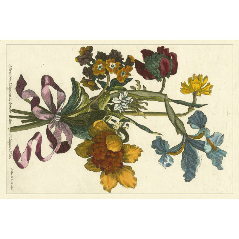 Floral Posy IV by Ferrari - Wrapped Canvas Art Prints, 46cm H x 30cm W