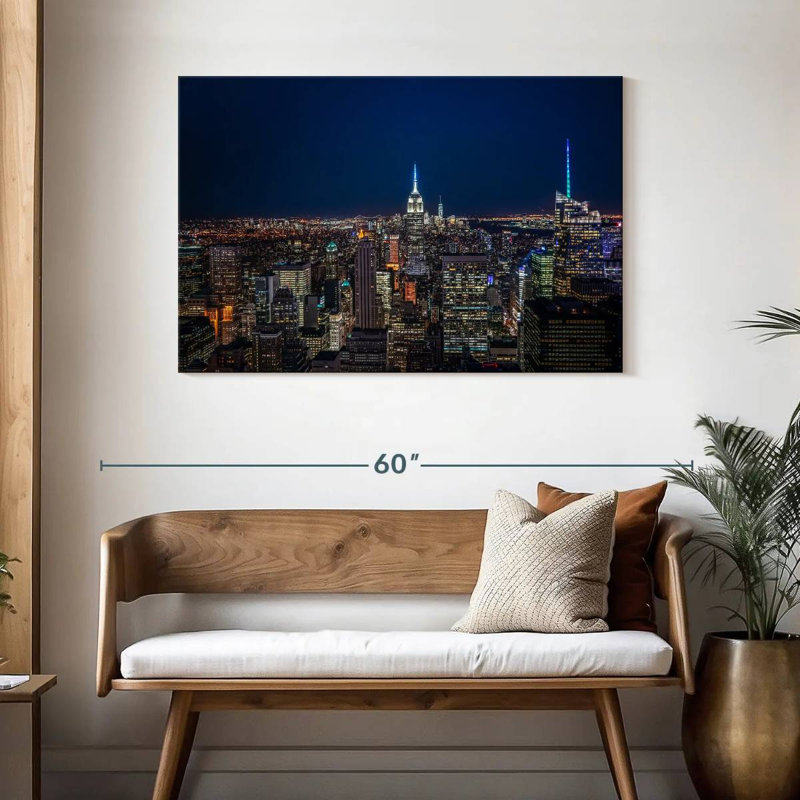 Sireci NYC Night Skyline, 30" H x 45" W