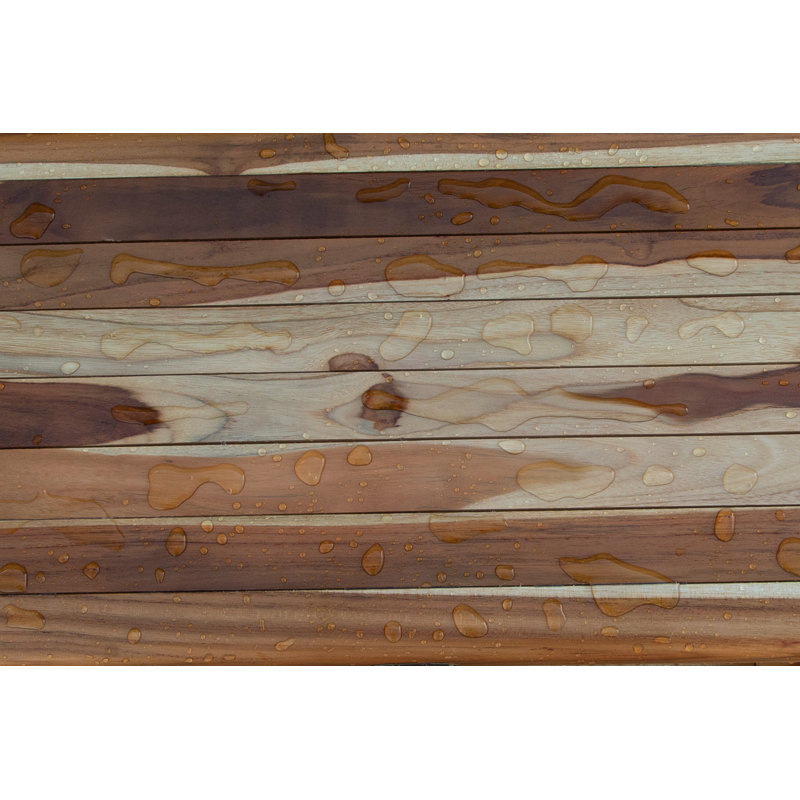 Banc de douche en teck EcoDecors Eleganto