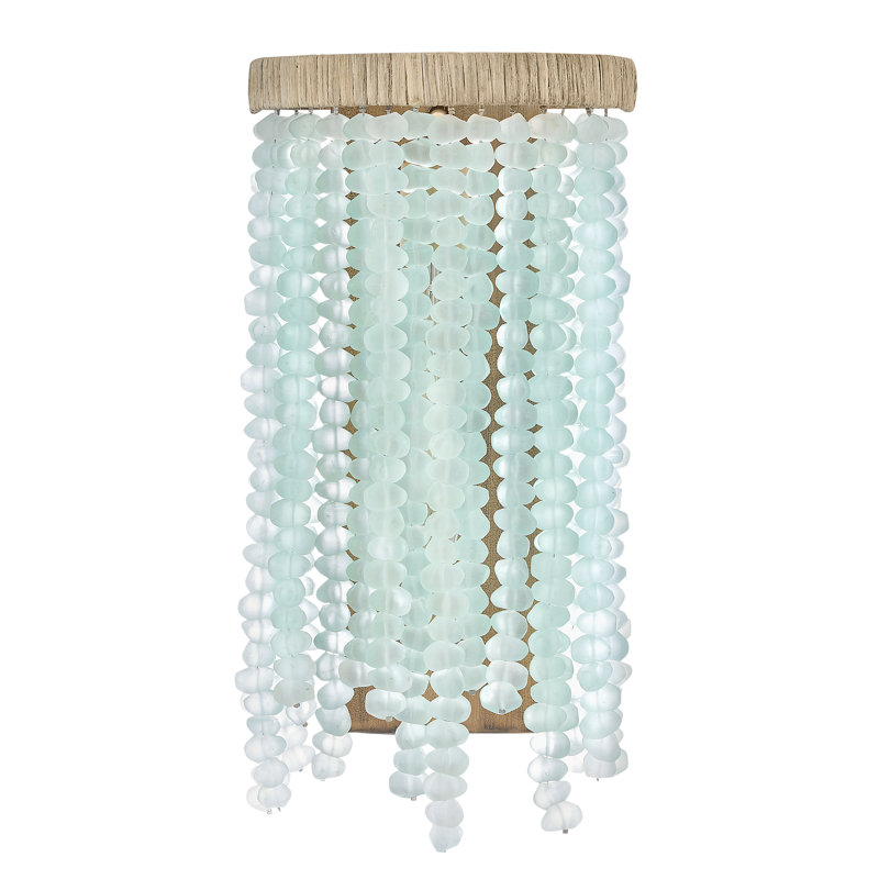 Dune Steel Metal Flush Mounted Sconce, Blue Sea