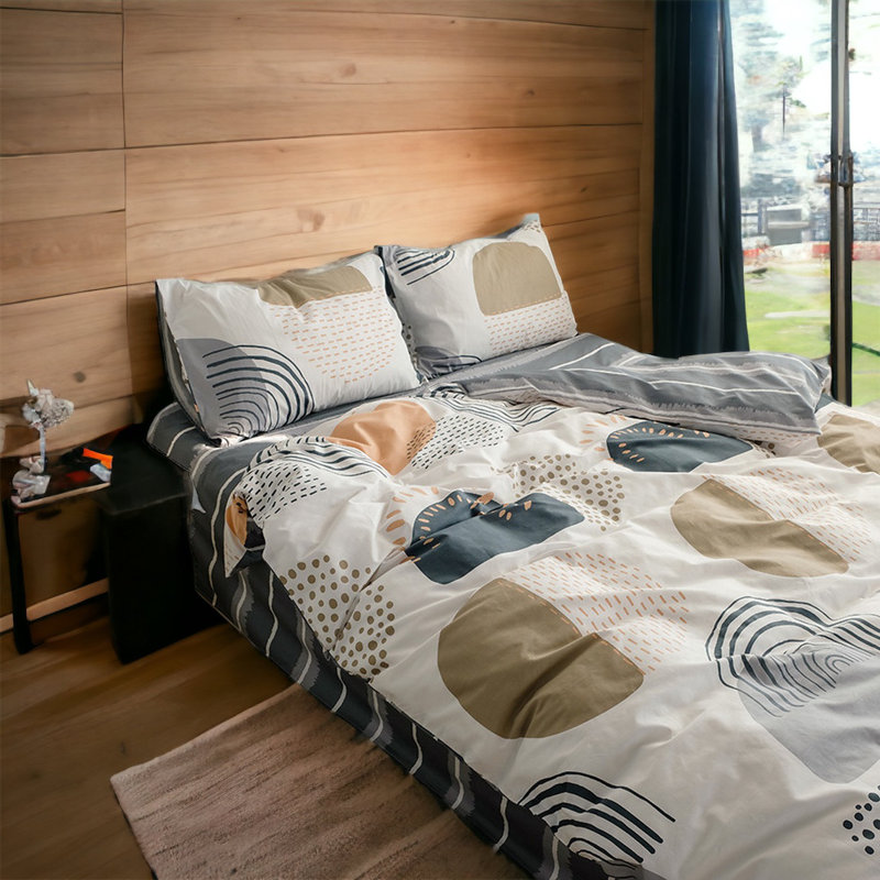Ensemble de housse de couette 100% coton Ayliah