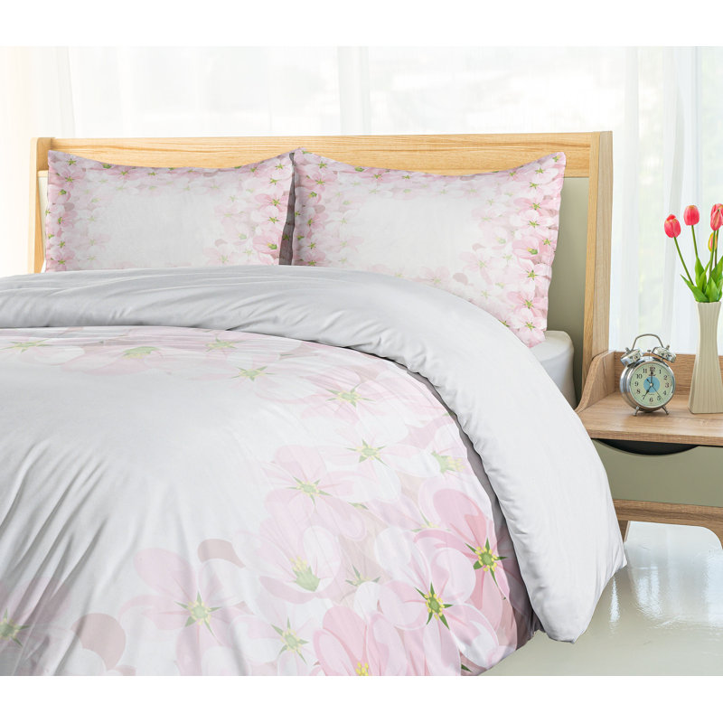 French Country Polyester Floral Duvet Cover