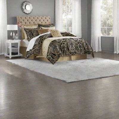 Ensembles de literie pour très grand lit luxueux, édredon en polyester avec motif damassé pour la maison
