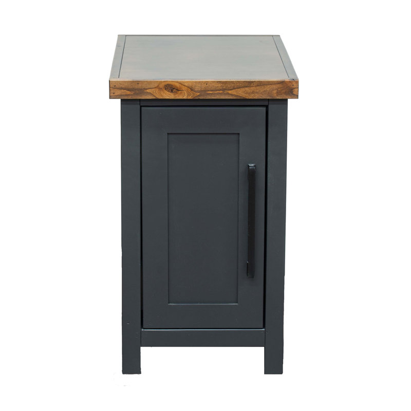 Table d'appoint 14 pouces - attrayante. Noir et whisky. Peuplier. Aucun assemblage requis. Conception de salon. Finition whisky. Assemblage. Meubles