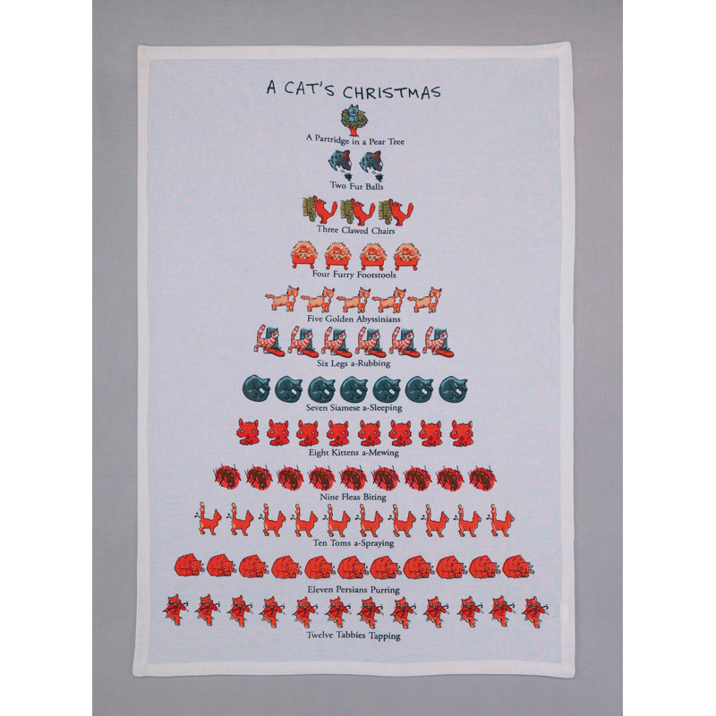 Serviette de cuisine A Cat's Christmas