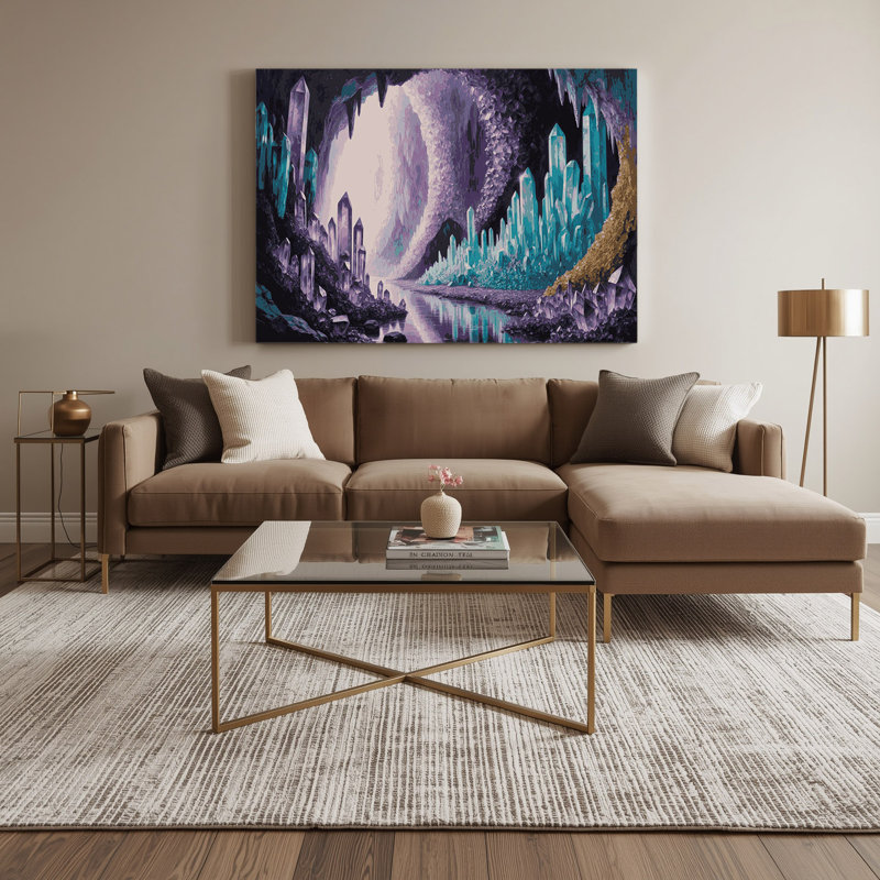 Art mural sur toile gris, H 11 po x l 14 po