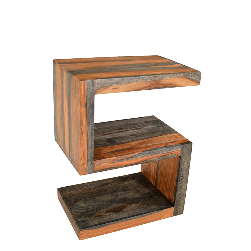 Goa Cube Solid Wood End Table