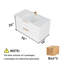 Meuble-lavabo blanc 36 po sans lavabo