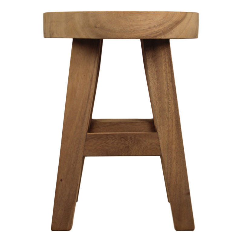 Hayfork Bally Solid Wood Accent Stool