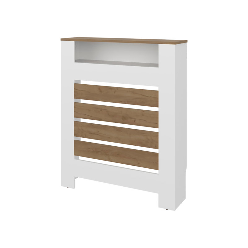 Radiator Cover Cabinet, 1 Shelf, 40.2" H x 8.3" W x 31.5" D