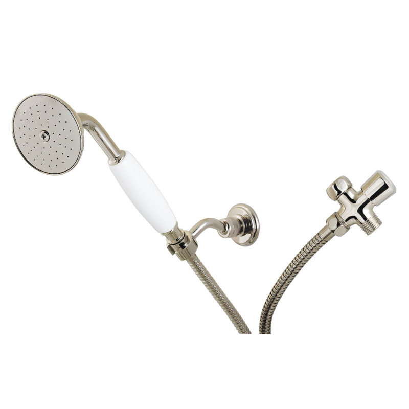 Ensemble de douche à main victorienne Kingston Brass, Nickel poli