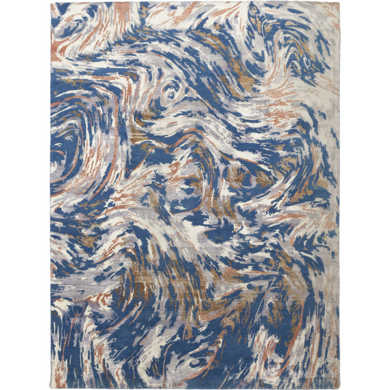 Wool Abstract Area Rug
