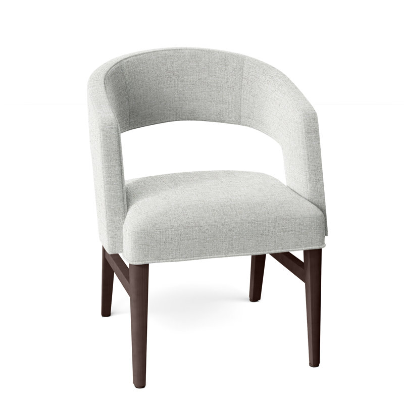 Chaise avec accoudoirs Bryant, 3157 Albâtre, Tabac
