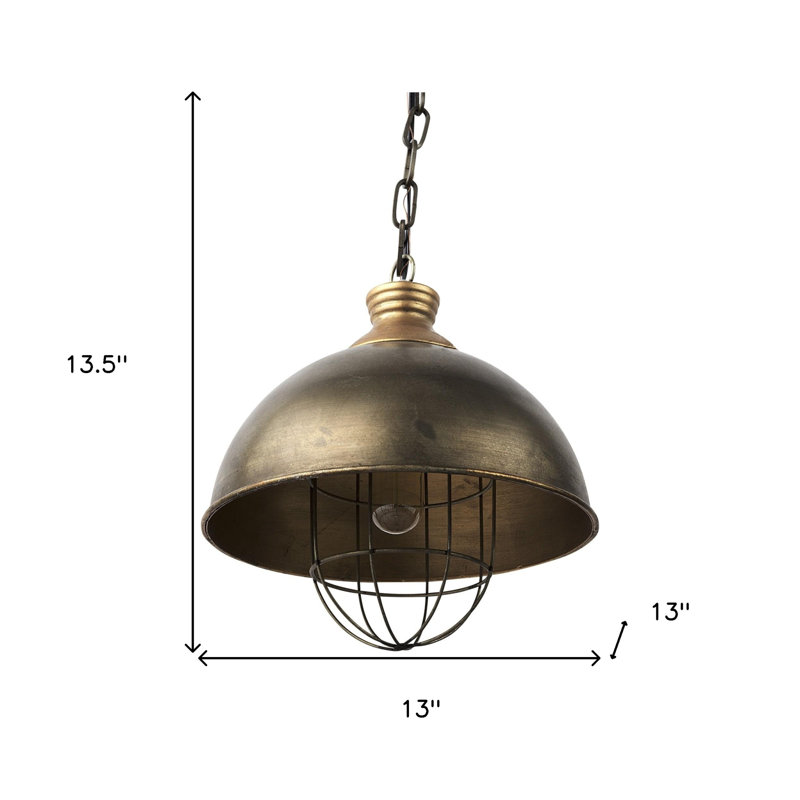 Hankinson 1 - Light Gold Single Pendant