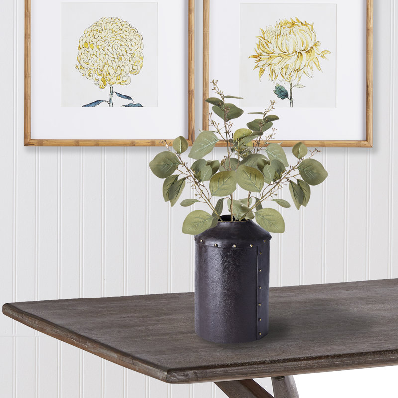 Vase de table Ibrahim, H 9,75 po x l 6,5 po x P 6,5 po
