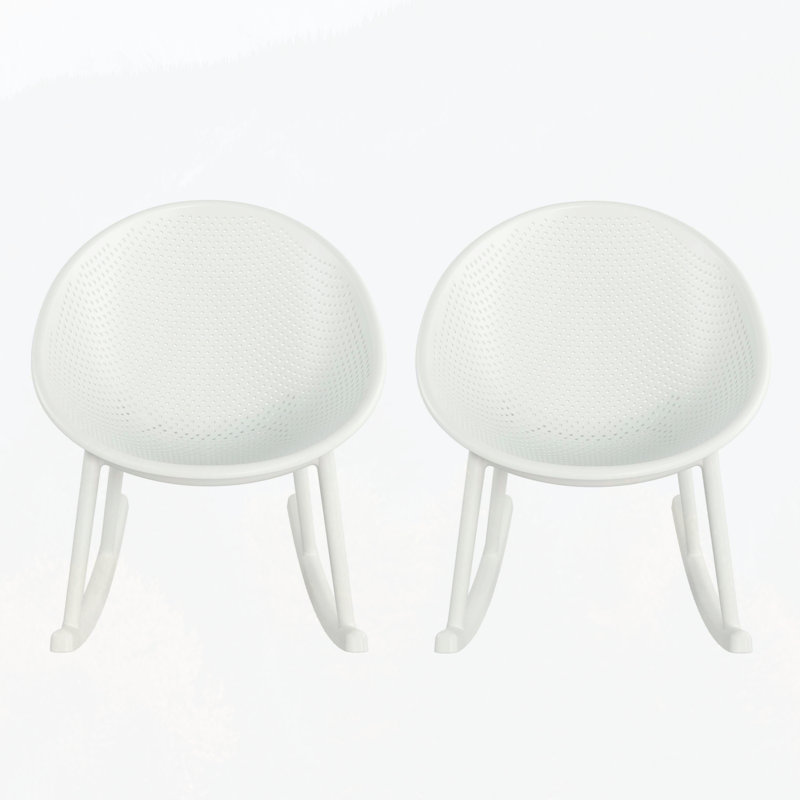 Chaise berçante Gable (ensemble de 2), Blanc