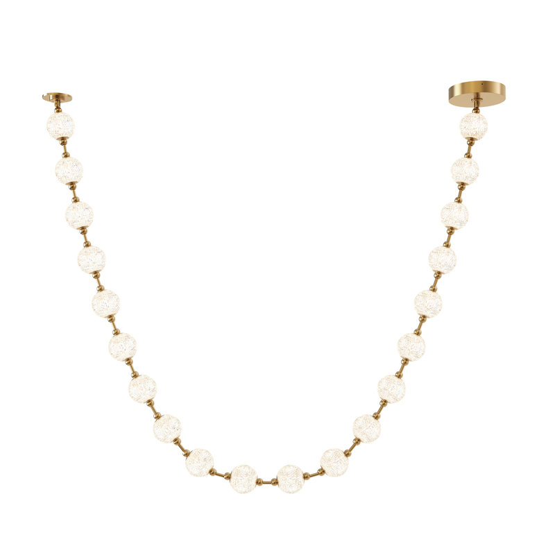 Luminaire suspendu sphérique Marni, Laiton naturel, 20