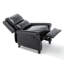 Ameiah Upholstered Faux Leather Manual Push Back Recliner Chair with Wingback-1069224020