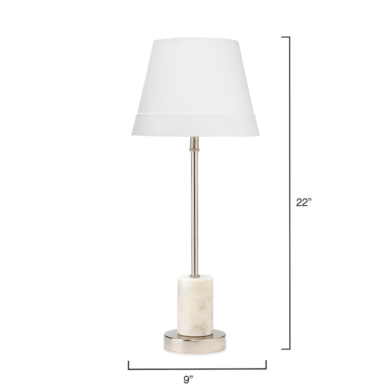 Lampe de table 22 "argentée