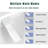 Smart Toilet With Bidet Feature - Auto Open/Close, Foot Sensor, Self-Cleaning Ability, White Open/Close Led Screen, Warm Water,