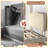 Upholstered Headboard with Ergonomic Wedge Backrest and Adjustable Height for 8"-14" Mattress, Scratch-Resistant Towel Velvet-330279723-330279717
