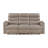 Meloni Double Glider Reclining Sofa, Drop-Down Table, Taupe Microfiber-135371809