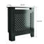 Couvercle de radiateur en panneau de fibres à densité moyenne, armoire chauffante décorative à panneau perforé avec tablette supérieure, housse de chauffage pour la maison facile à assembler
